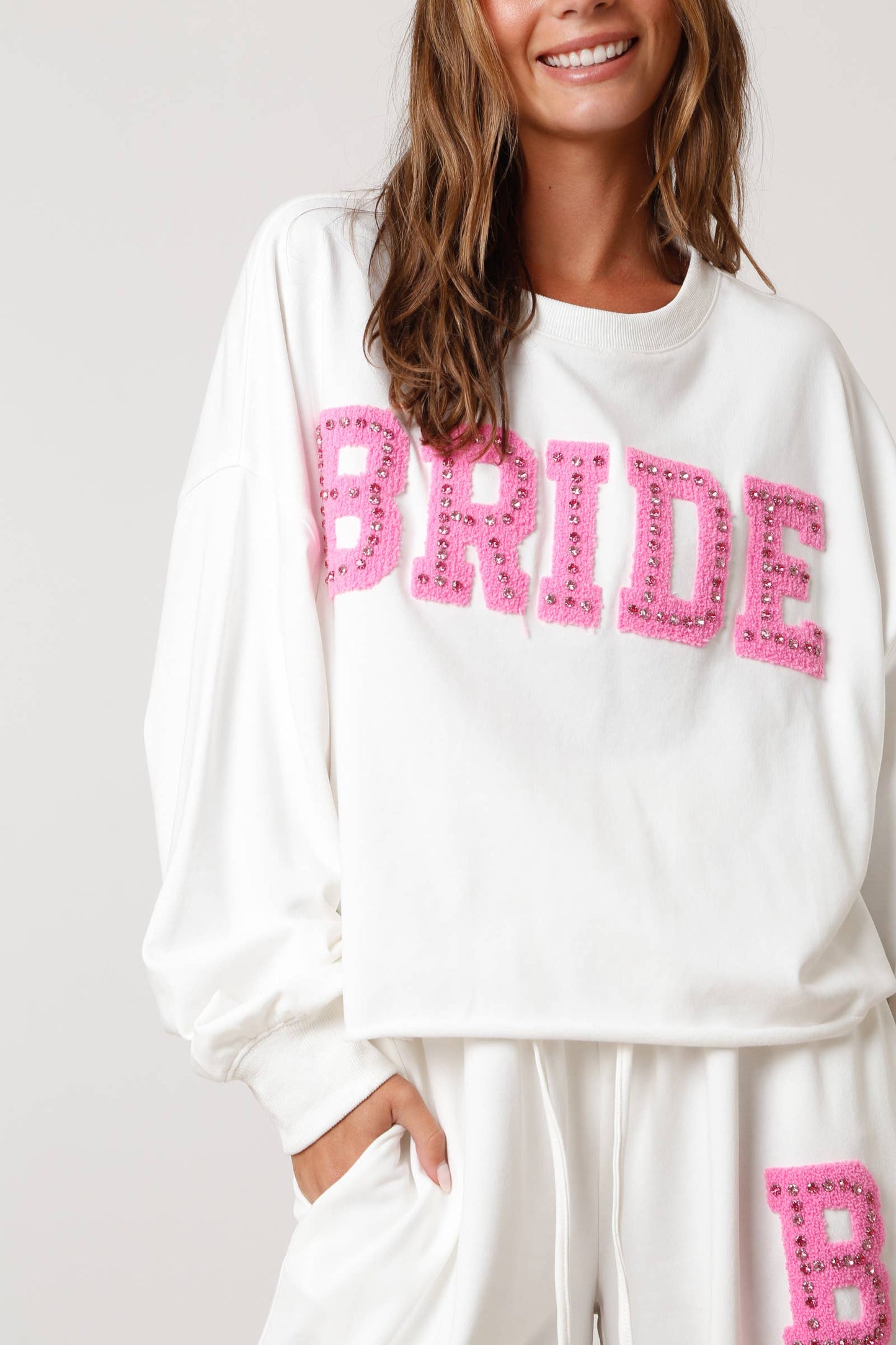'Bride' Towel Sweatshirt