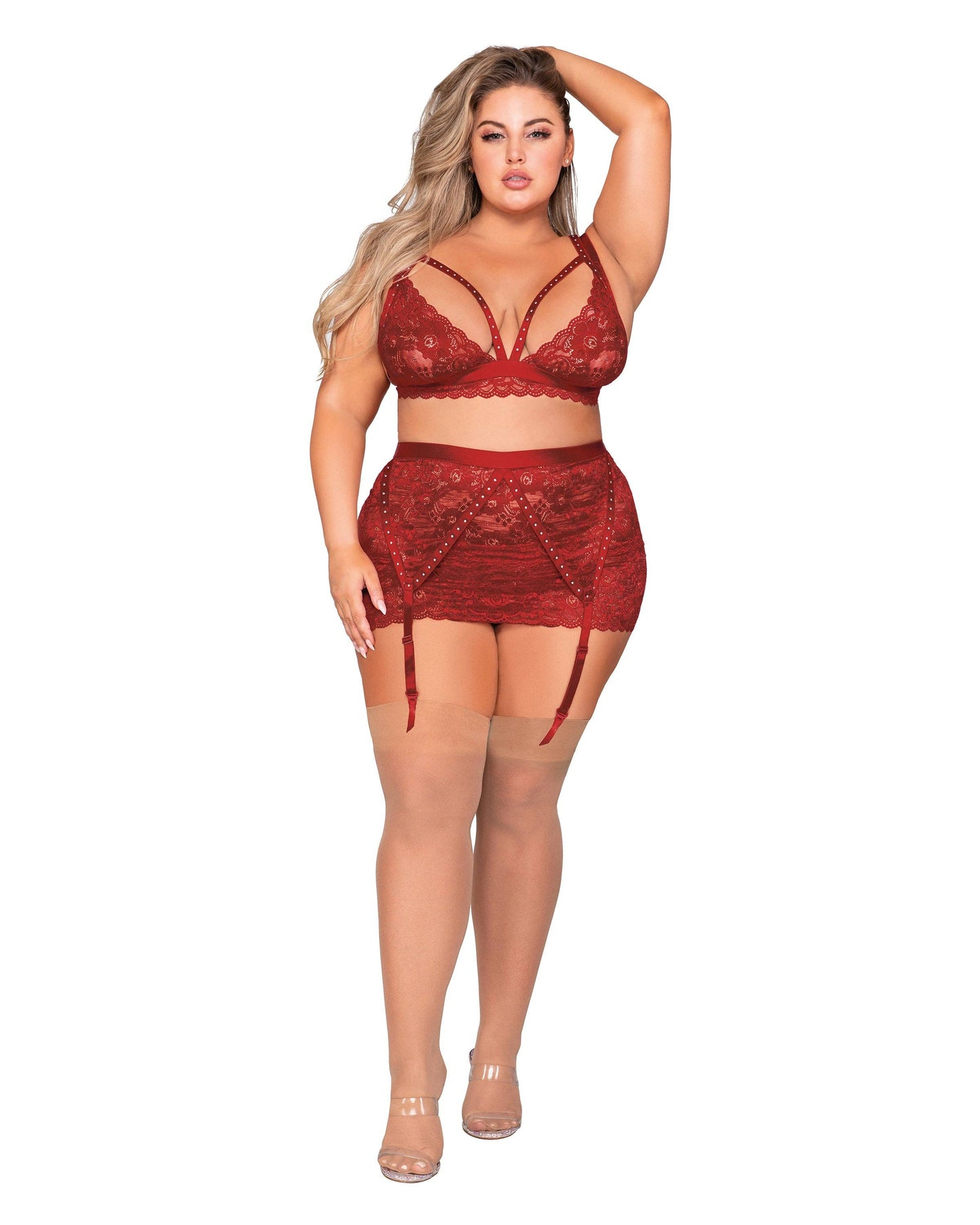 Red Lace 3 piece set
