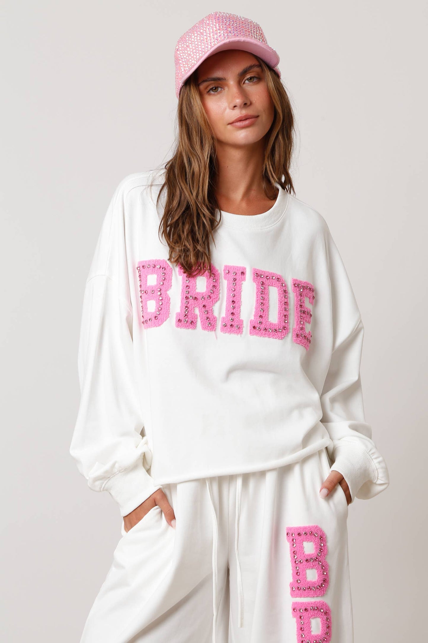 'Bride' Towel Sweatshirt