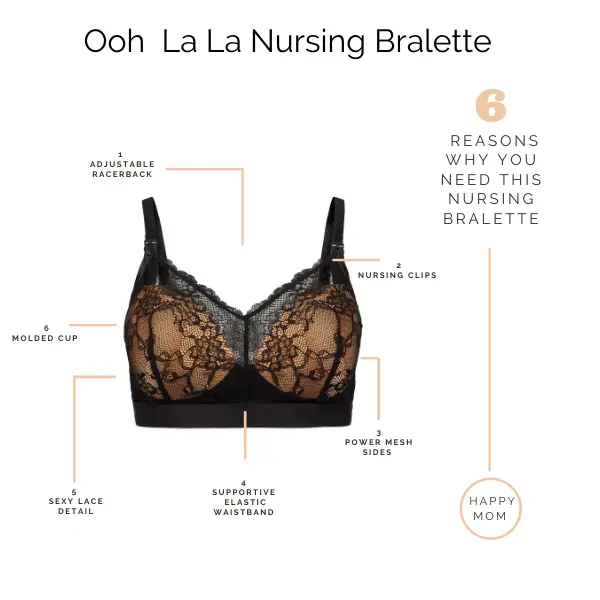 Nursing Bralette Black/Nude