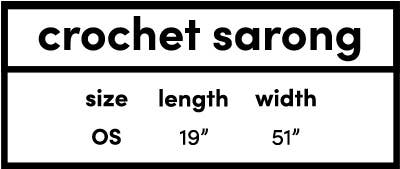 Crochet Sarong Cover Up