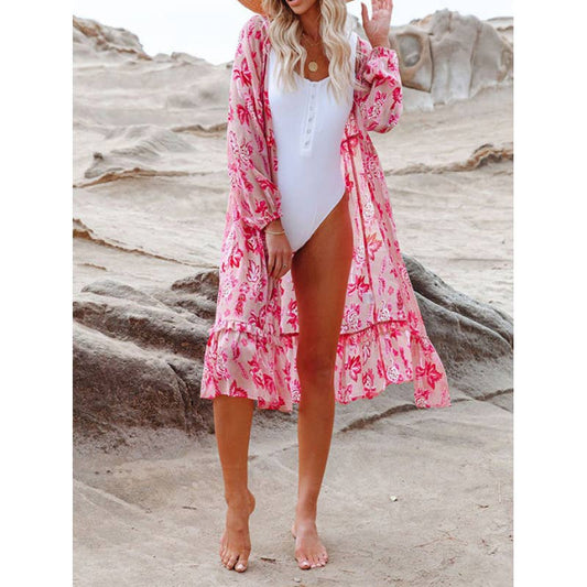 Pink Floral Cover-up