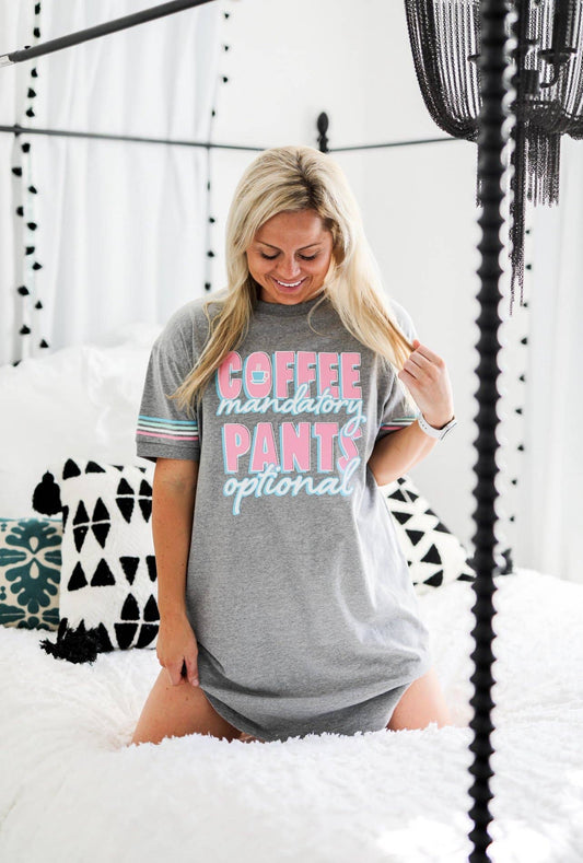 Coffee Mandatory Sleep Shirt