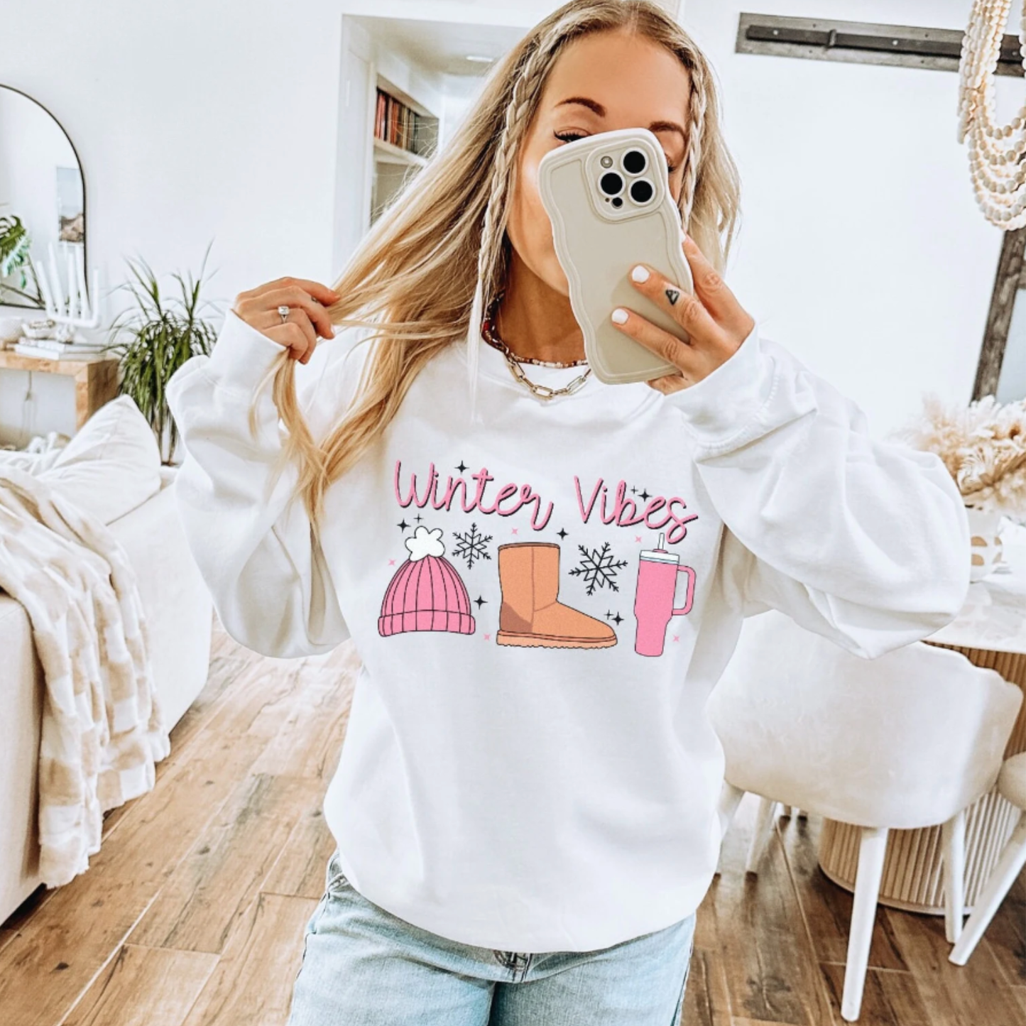 Winter Vibes Fleece Crew