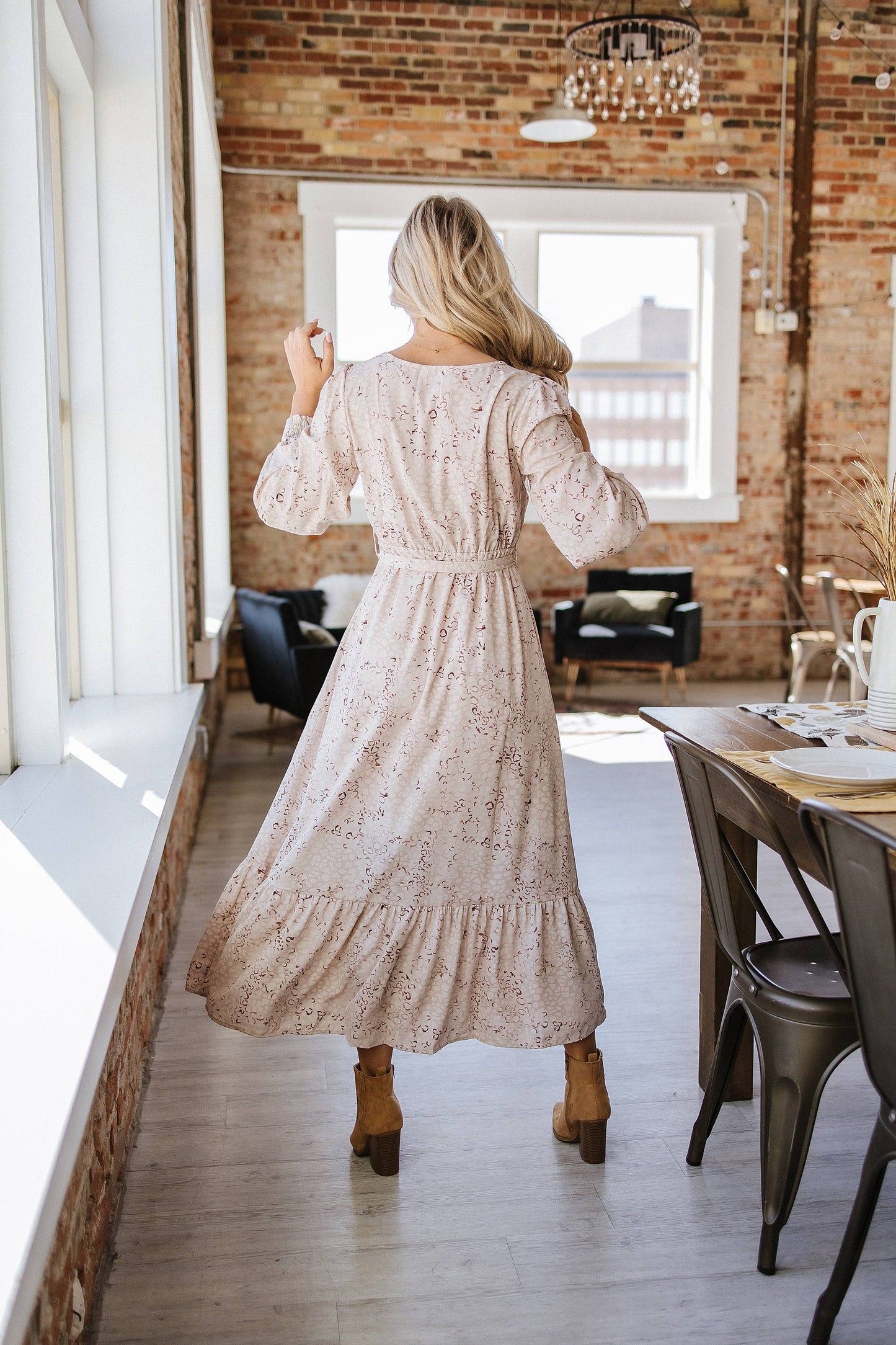 Bubble Maxi Dress - Leopard