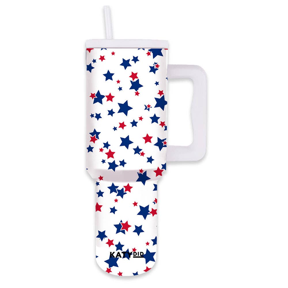 Red, White, Blue 38 Oz Tumbler
