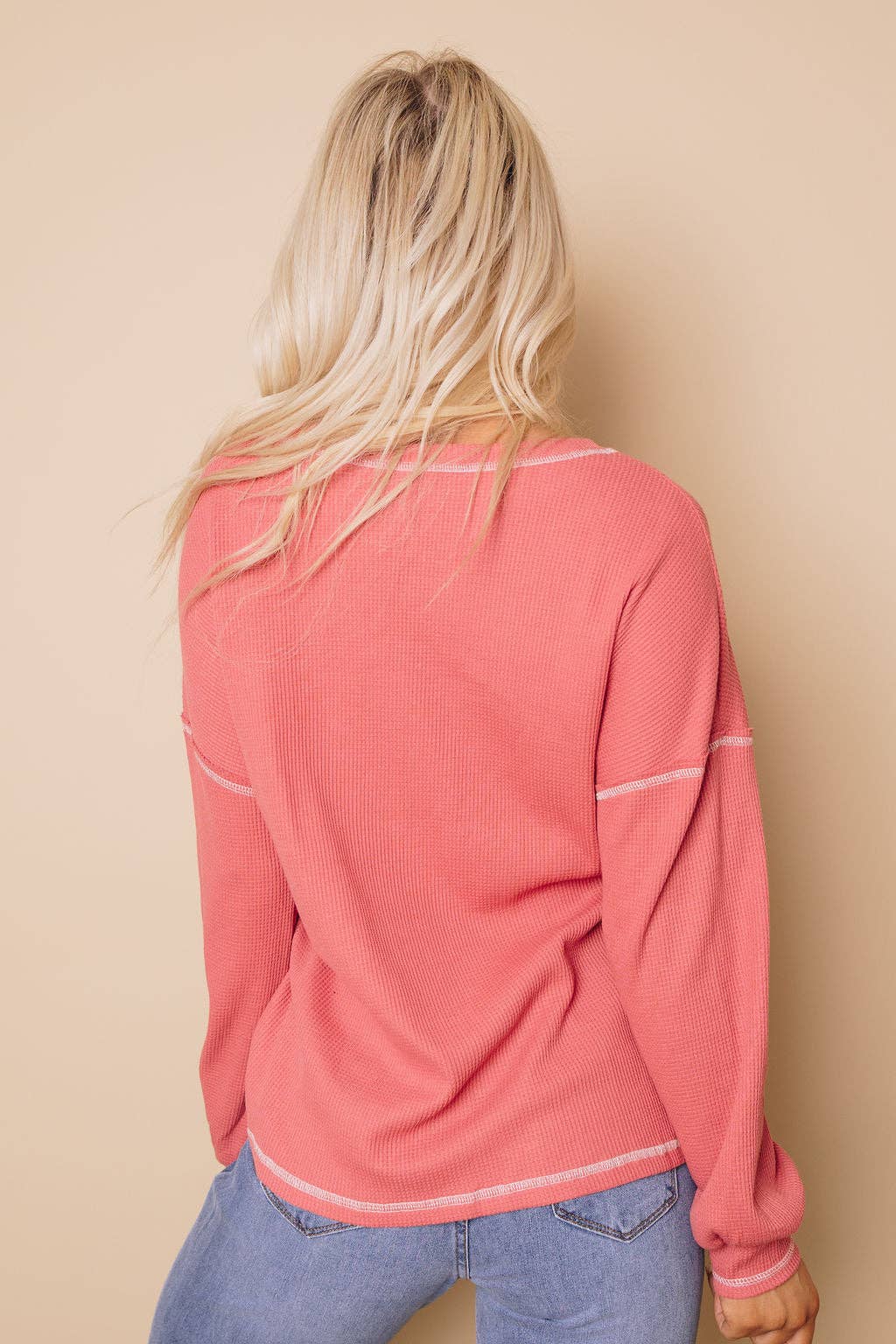 Bobbie Waffle Pullover