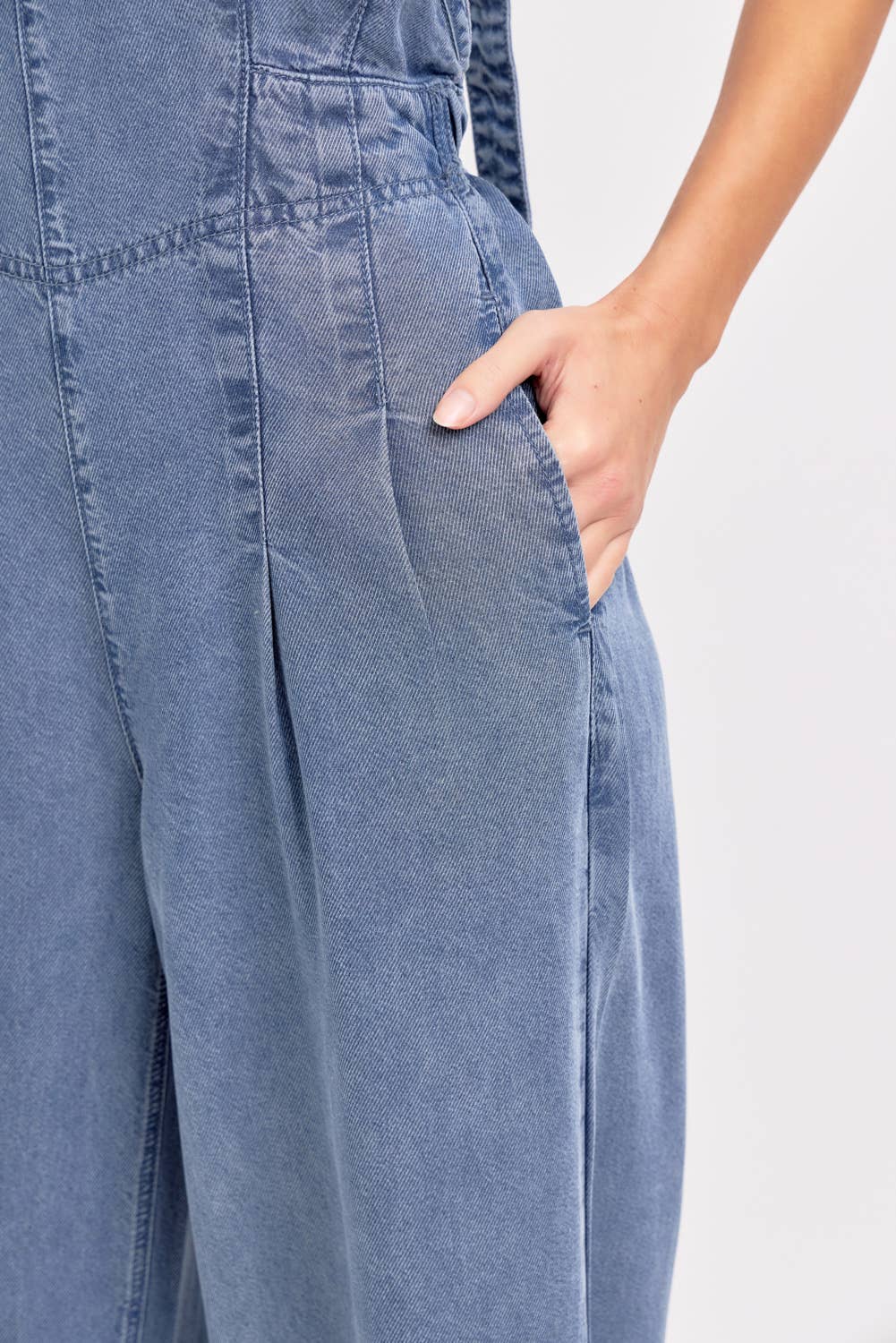 Denim Jumpsuit - Mid Wash