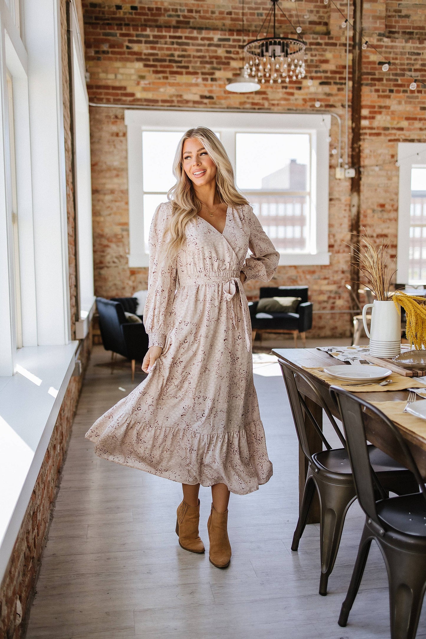 Bubble Maxi Dress - Leopard