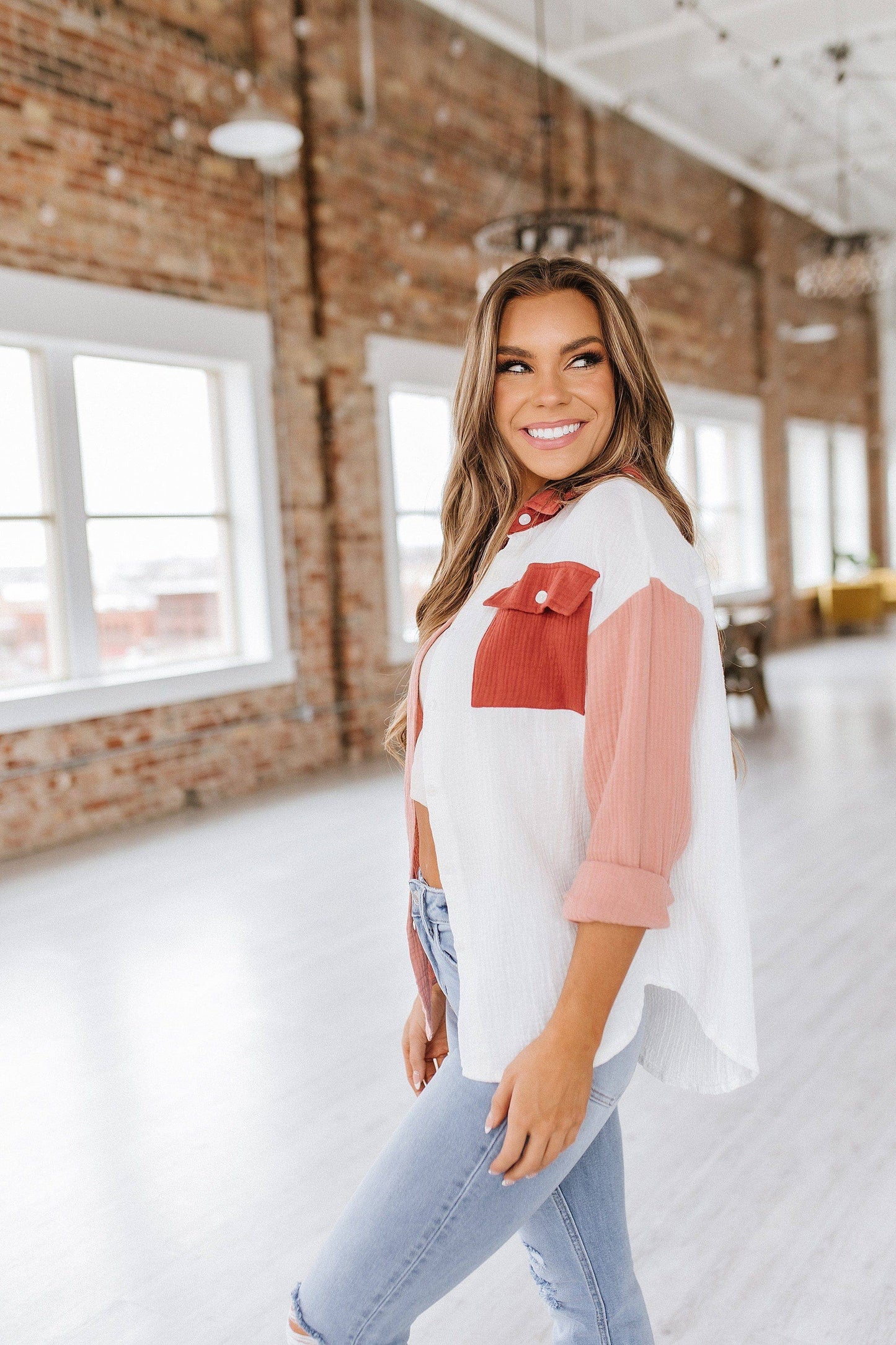 Callie Button Up