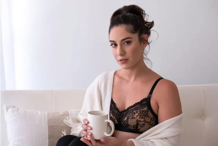 Nursing Bralette Black/Nude