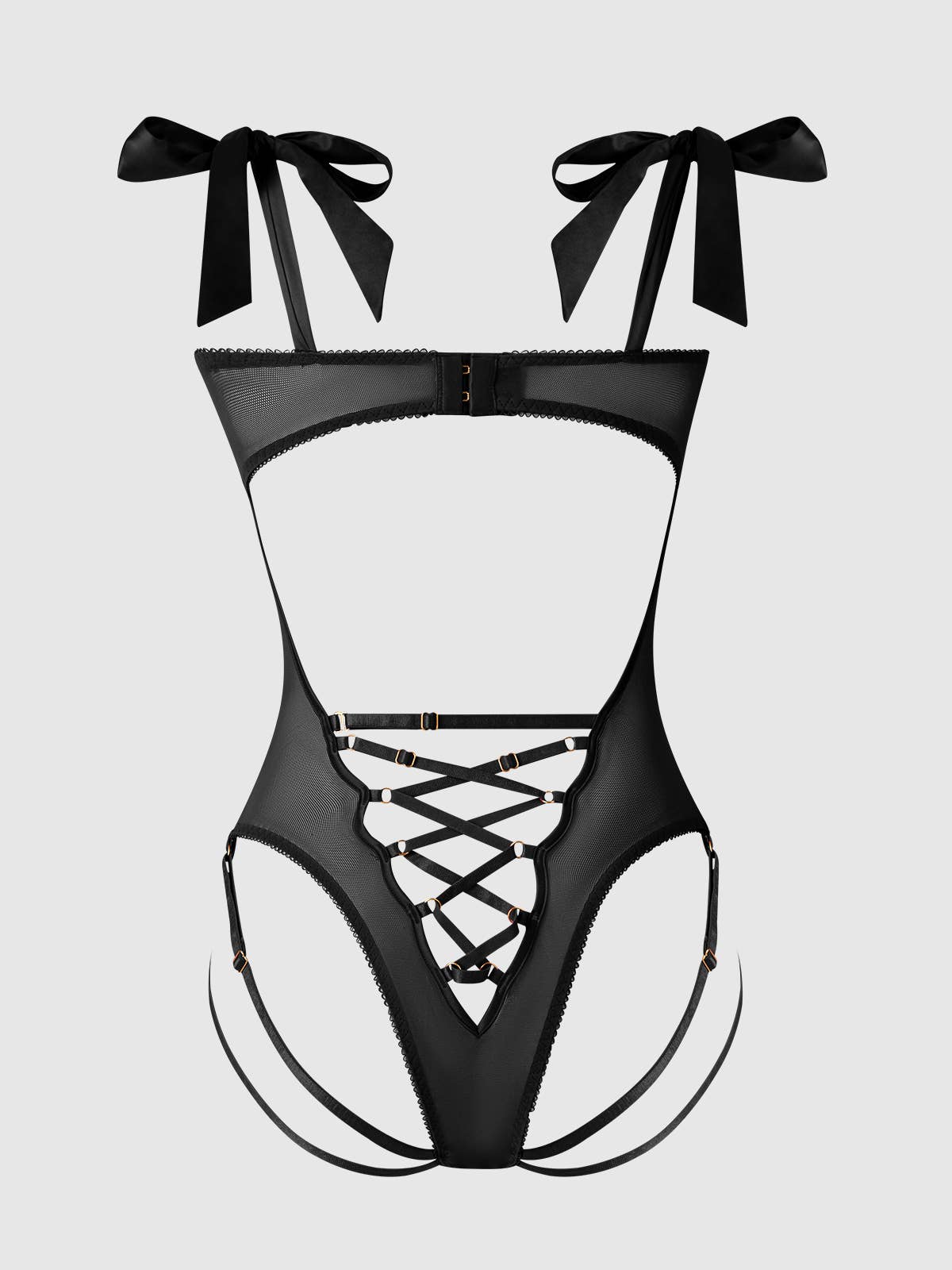 Rosalie Embroidered Lace Teddy