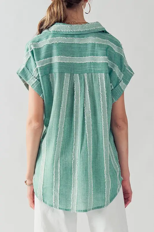 Maeve Button Down - Mint