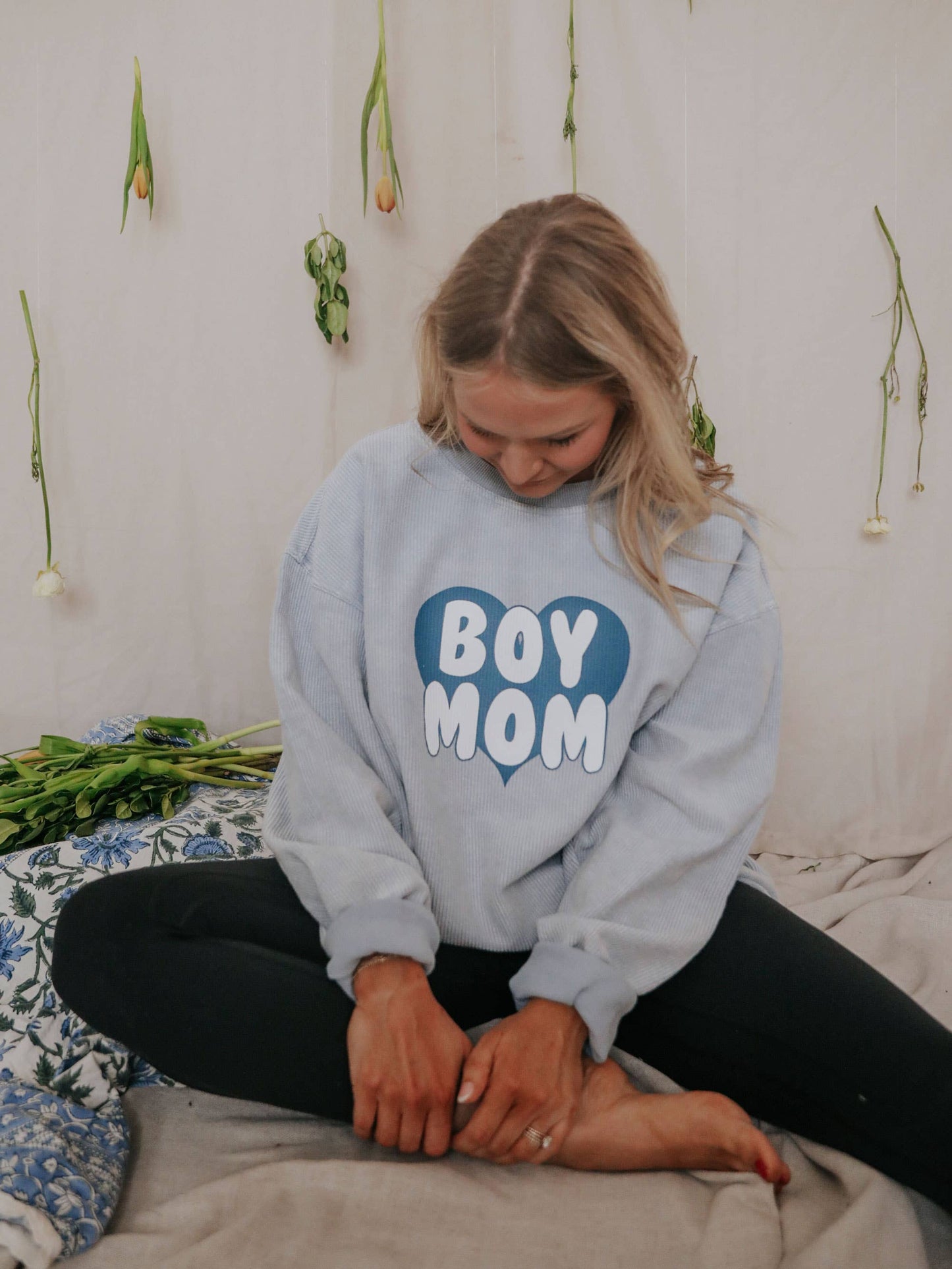 Boy Mom Corded Sweatshirt