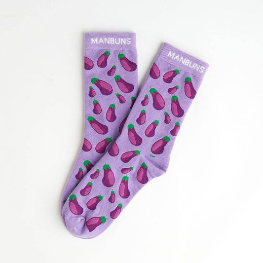 Eggplant Unisex Crew Socks