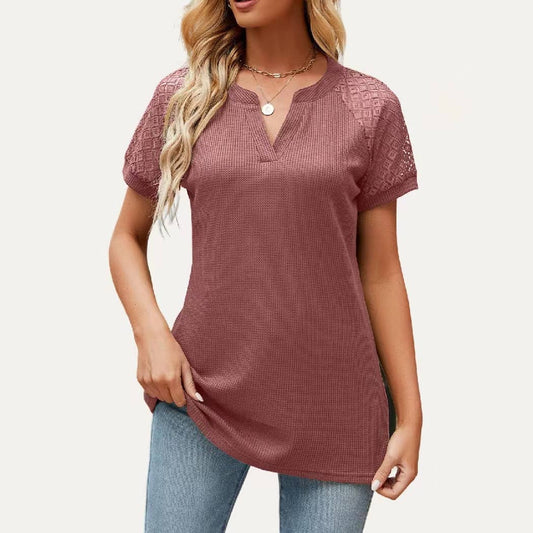 Mauve Waffle Top