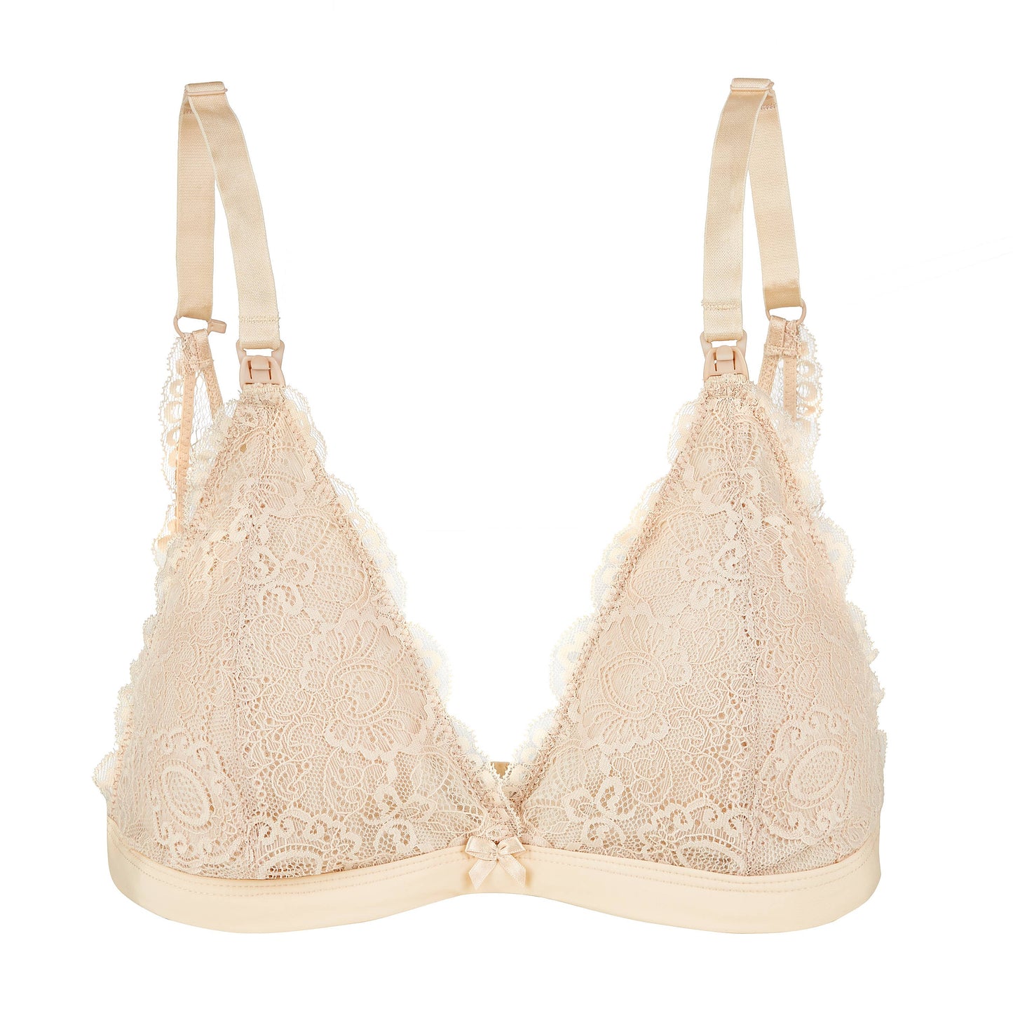 Lace Nursing Bralette Nude