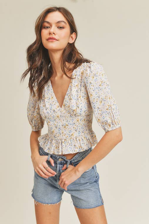 Floral Print Blouse