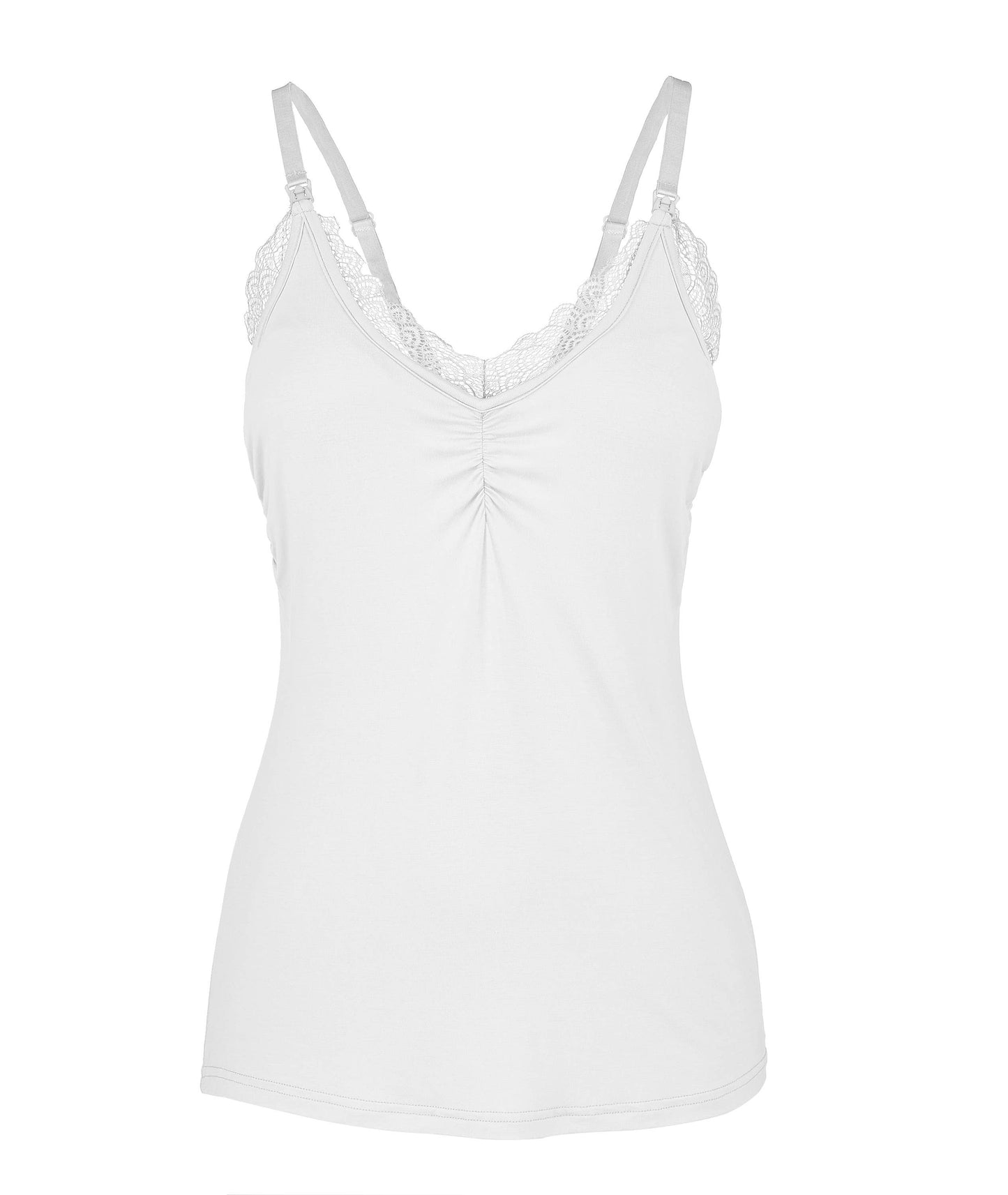 Lace Nursing Camisole (White)