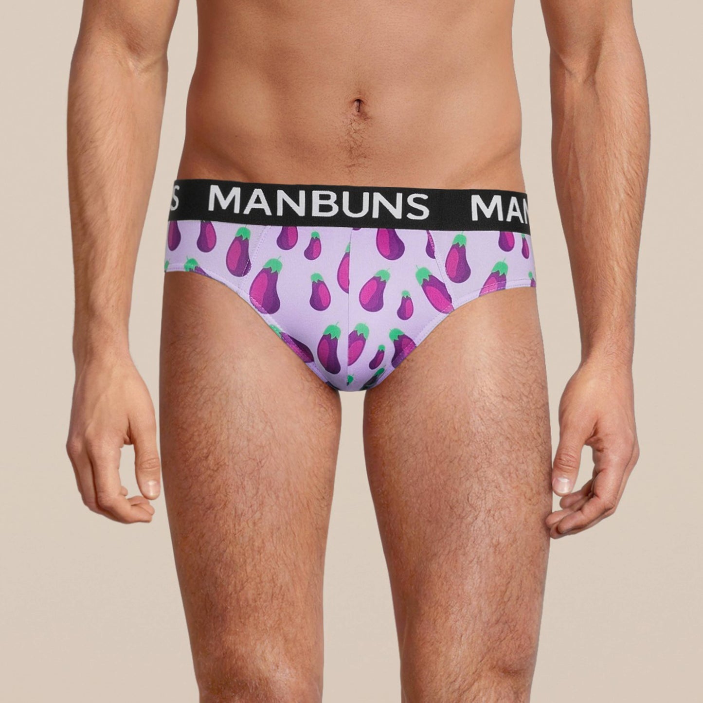 Eggplant Print Men’s Briefs