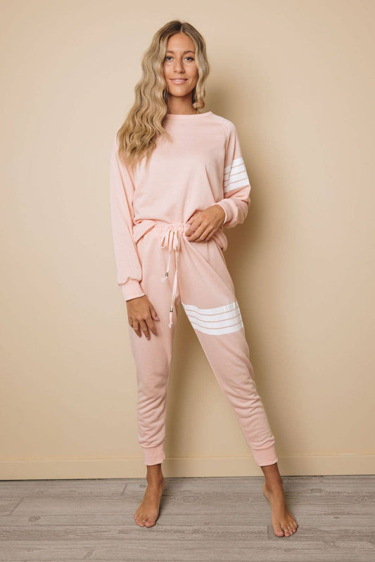 Kellan Striped Sweatpants Set