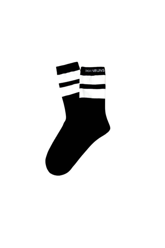 Classic Black & White Stripes Unisex Crew Socks